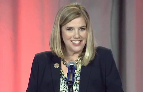 Joy Ditto speaking at Nat Con